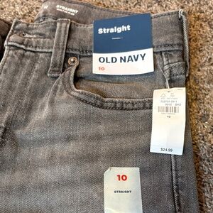 Old Navy Straight Leg Jeans. Size 10 kids.
